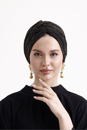 کلاه شنای حجاب طلائی زنانه ladrans - کد 849078050