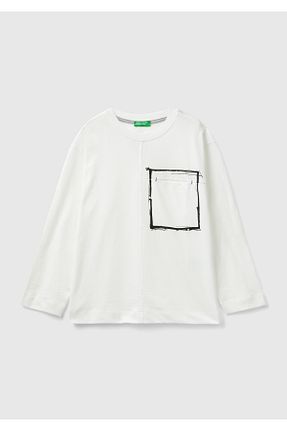 تیشرت سفید بچه گانه رگولار United Colors of Benetton - کد 849111896