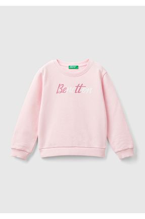 سوئیشرت صورتی بچه گانه Mix United Colors of Benetton - کد 849110478