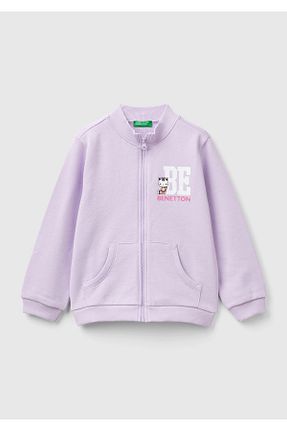 سوئیشرت بنفش بچه گانه چاپی United Colors of Benetton - کد 849110562