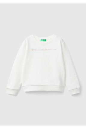 سوئیشرت سفید بچه گانه Mix United Colors of Benetton - کد 849110589