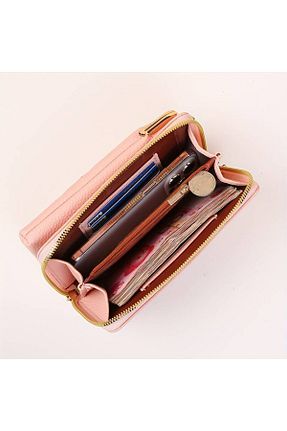 کیف دوشی صورتی زنانه چرم مصنوعی GlassySKY - کد 849109649