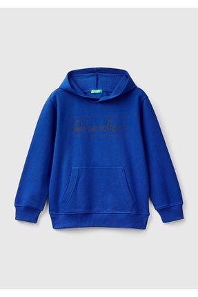 سوئیشرت سرمه ای بچه گانه چاپی United Colors of Benetton - کد 849110205
