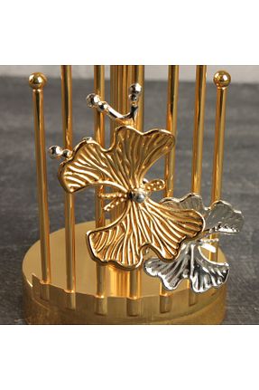 جا دستمال کاغذی طلائی Leila - کد 469532451