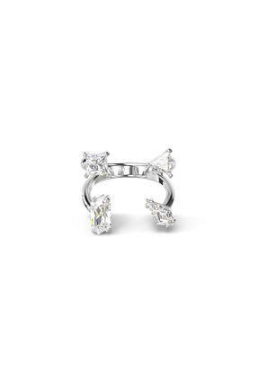 انگشتر جواهر قهوه ای زنانه استیل ضد زنگ Swarovski - کد 794600045