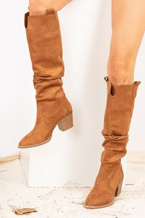 چکمه قهوه ای زنانه جیر Fox Shoes - کد 67797208