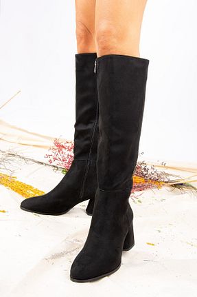 چکمه مشکی زنانه جیر Fox Shoes - کد 55611821