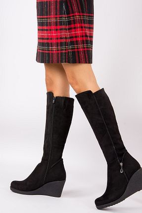 چکمه مشکی زنانه جیر Fox Shoes - کد 31703914