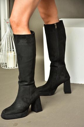 چکمه مشکی زنانه جیر Fox Shoes - کد 765425161
