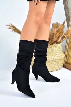 بوت / نیم بوت مشکی زنانه جیر Fox Shoes - کد 176793873