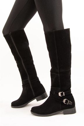 چکمه مشکی زنانه جیر Fox Shoes - کد 3597043