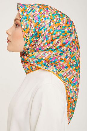 روسری سفید ساتن Armine - کد 765427570