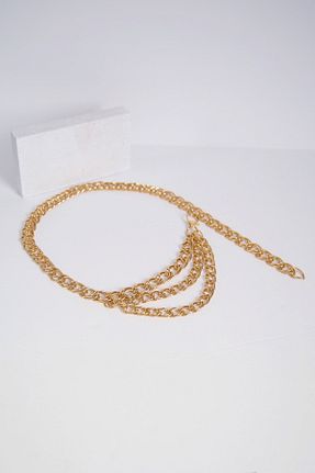 کمربند طلائی زنانه زنجیر Sun Pieces - کد 104747069