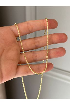 گردنبند نقره زرد زنانه 925 عیار emy by emel luxury silver jewelry - کد 849149827