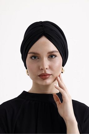کلاه شنای حجاب مشکی زنانه ladrans - کد 849148114