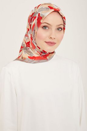 روسری سفید کرپ ساتن ابریشم Armine - کد 807562156