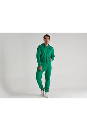 سوئیشرت سبز مردانه ساده United Colors of Benetton - کد 848714807