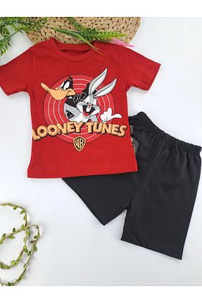 ست بالاتنه و پائین تنه قرمز بچه گانه تریکو Butik - کد 848743948