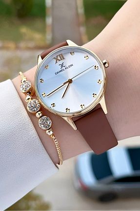 ساعت مچی قهوه ای زنانه 31-34 میلی متر Daniel Klein - کد 848749623