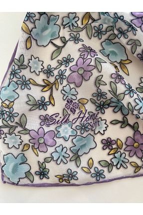روسری بنفش پنبه ای SILKHOME EŞARP - کد 848703957