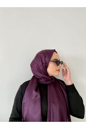 شال بنفش زنانه ابریشم Genel Markalar - کد 848704742