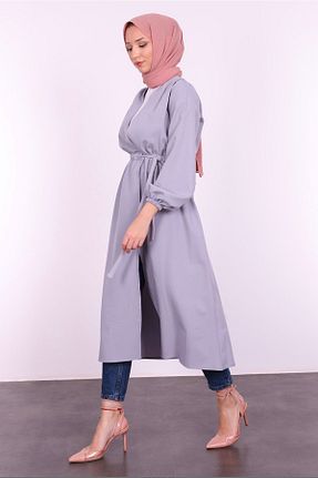 کلاه و ابایا طوسی زنانه بافتنی moda zeynaa - کد 332049196
