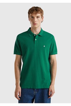 پولوشرت سبز مردانه پارچه United Colors of Benetton - کد 848790403