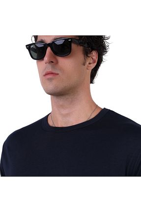 تیشرت سرمه ای مردانه ماسکل فیت simple Qloth - کد 836773916