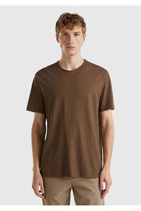 تیشرت قهوه ای مردانه رگولار United Colors of Benetton - کد 848790895