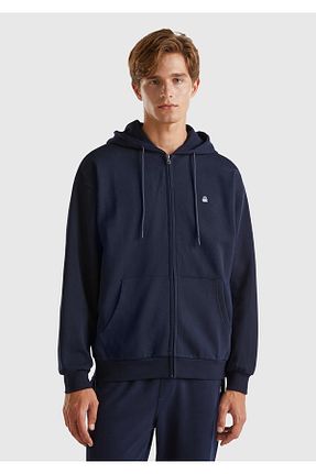 سوئیشرت سرمه ای مردانه ساده United Colors of Benetton - کد 848790482