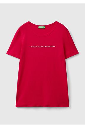 تیشرت قرمز زنانه رگولار United Colors of Benetton - کد 848760272