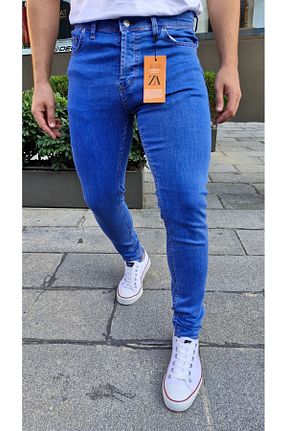 شلوار آبی مردانه بافتنی Ceza Denim - کد 848756412