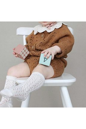جوراب سفید بچه گانه پنبه ای BEBEĞİME ÇORAP - کد 756035347