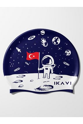 کلاه شنا آبی بچه گانه İKAVİ - کد 848785093