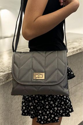 کیف پورتفوی و کلاچ طوسی زنانه چرم مصنوعی Labarna - کد 848801808