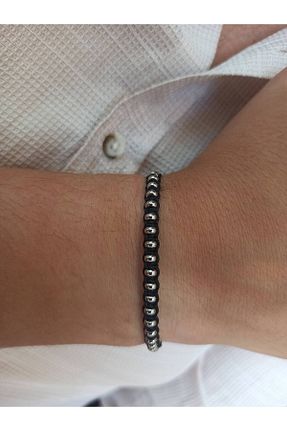دستبند جواهر مشکی مردانه استیل (فولاد) TREND - کد 847574088