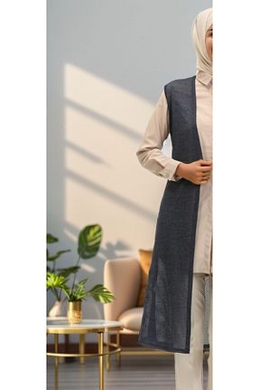 جلیقه حجاب سرمه ای زنانه سایز بزرگ RESPİRO - کد 828947939