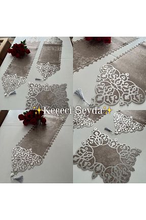 سرویس آمریکائی قهوه ای مستطیل KEÇECİ ŞEYDA - کد 848814581
