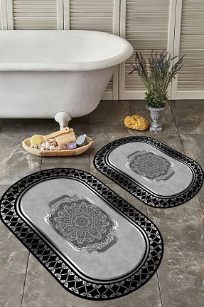 پادری حمام طوسی پلی استر YTR HOME - کد 789616783