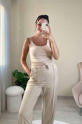 شلوار طوسی زنانه بافتنی KAIZENCO - کد 848866822