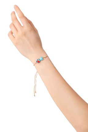 دستبند جواهر رنگی زنانه منجق Hippi - کد 848860117
