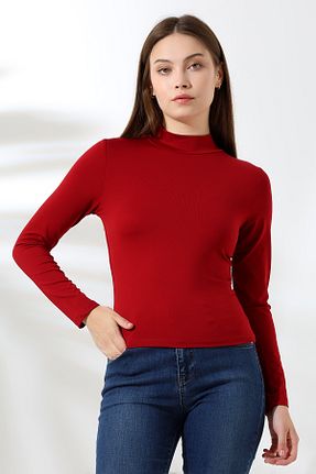 بلوز زرشکی زنانه ساده Endies - کد 848842252