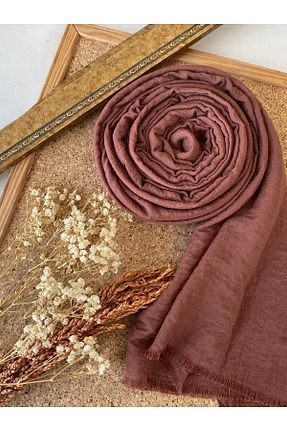 شال قهوه ای زنانه پنبه ای Oxygen Scarfs - کد 848863189