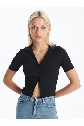بلوز طوسی زنانه ساده LC Waikiki - کد 848866766