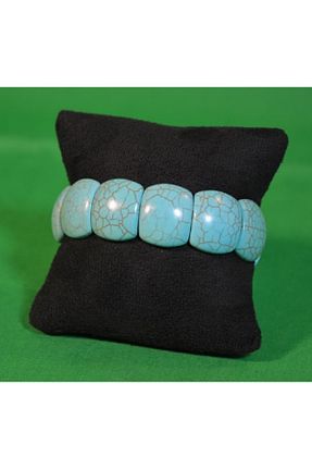 دستبند جواهر آبی زنانه سنگ طبیعی P Parla - کد 848942572