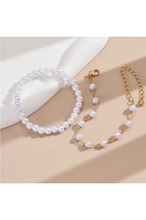 دستبند جواهر طلائی زنانه مروارید MODAMAYS - کد 849042985