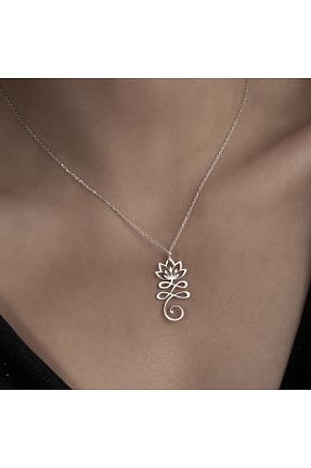 گردنبند نقره طلائی زنانه 925 عیار OneSilverGold - کد 849078063