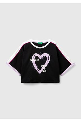 تیشرت مشکی بچه گانه رگولار United Colors of Benetton - کد 849109156