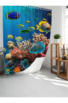 پرده حمام مشکی 1 Tropikhome - کد 809327184