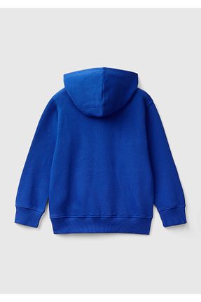 سوئیشرت سرمه ای بچه گانه چاپی United Colors of Benetton - کد 849110205